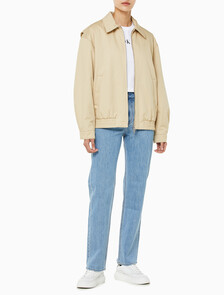 Buy 여성 코튼 보머 자켓 in color PALE KHAKI