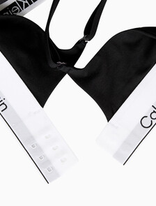 Buy 여성 아이콘 코튼 모달 AF 푸쉬업 브라 in color BLACK