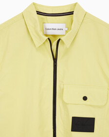 Buy 남성 포플린 집업 반팔셔츠 in color YELLOW SAND