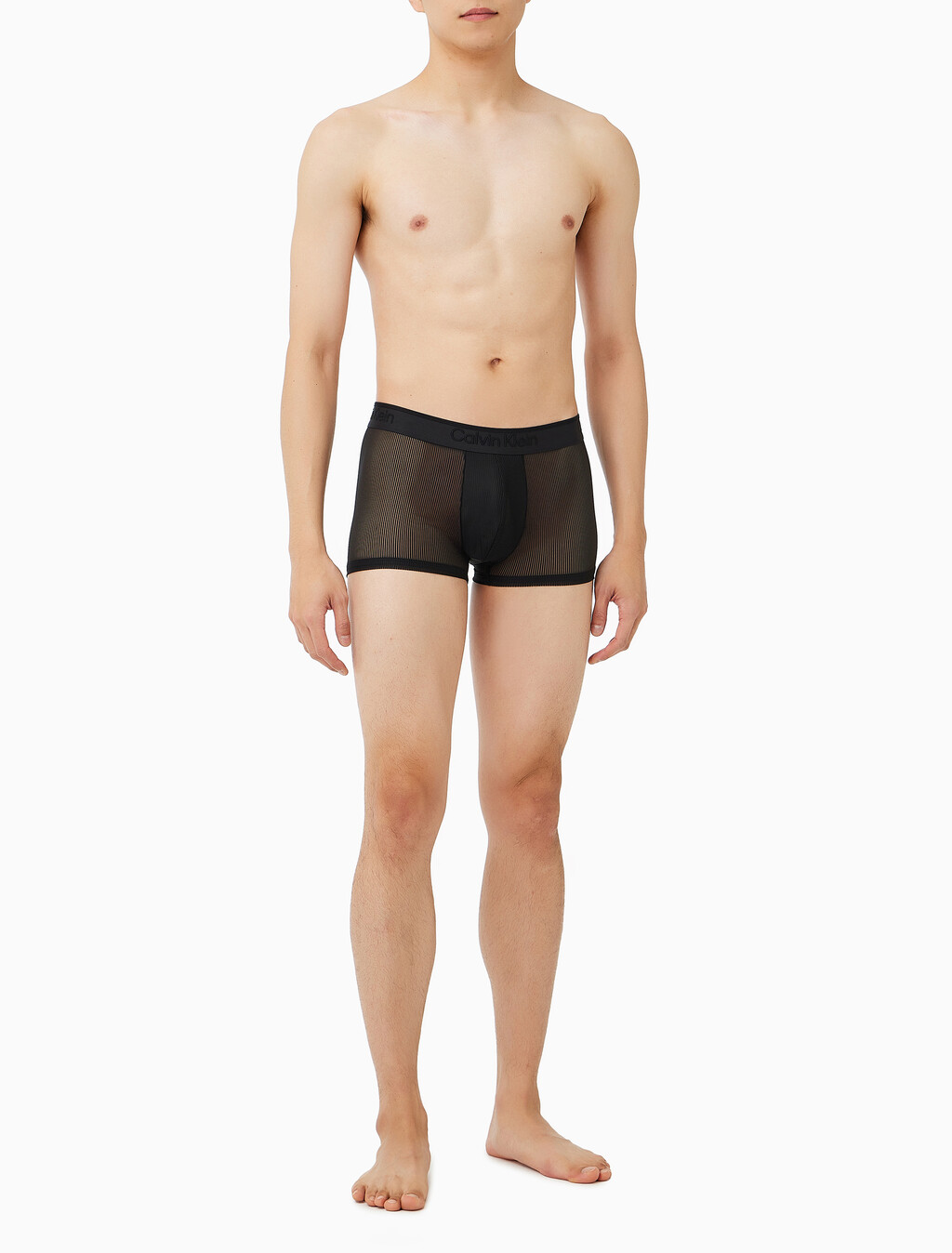 Buy 남성 CK 블랙 시어 립 트렁크 in color BLACK