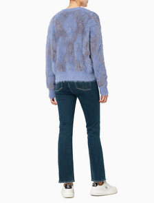 Buy 여성 퍼지 아가일 스웨터 in color Dusty Blue