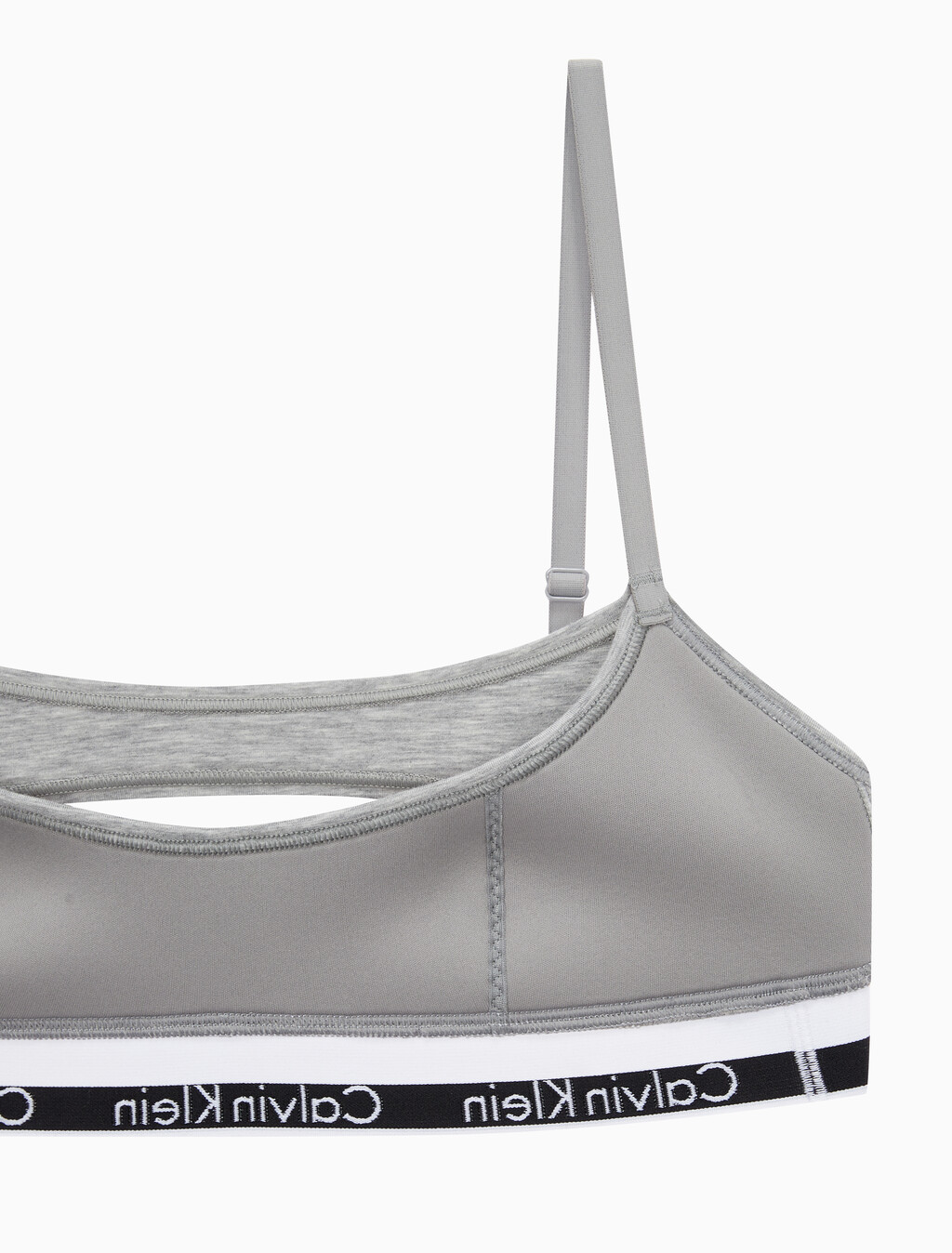 Buy 여성 모던코튼 디컨스트럭티드 AF 브라렛 in color GREY HEATHER