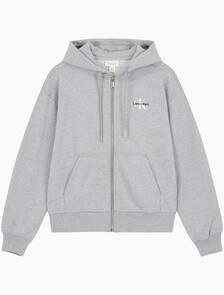Buy 여성 모노그램 프렌치 태리 풀집업 후디 in color HEROIC GREY HEATHER