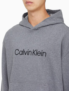Buy 남성 릴렉스핏 스탠다드 로고 후드 티셔츠 in color MEDIUM GREY HEATHER