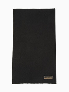 Buy 남녀공용  양면 로고 머플러 in color BLACK