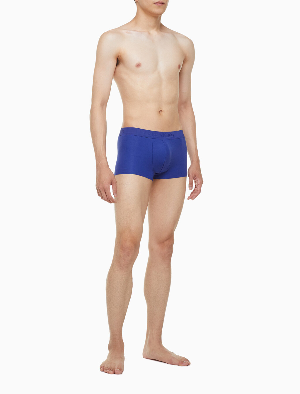 Buy 남성 CK 블랙 코튼 싱글 드로즈 in color SPECTRUM BLUE/SPICY ORANGE