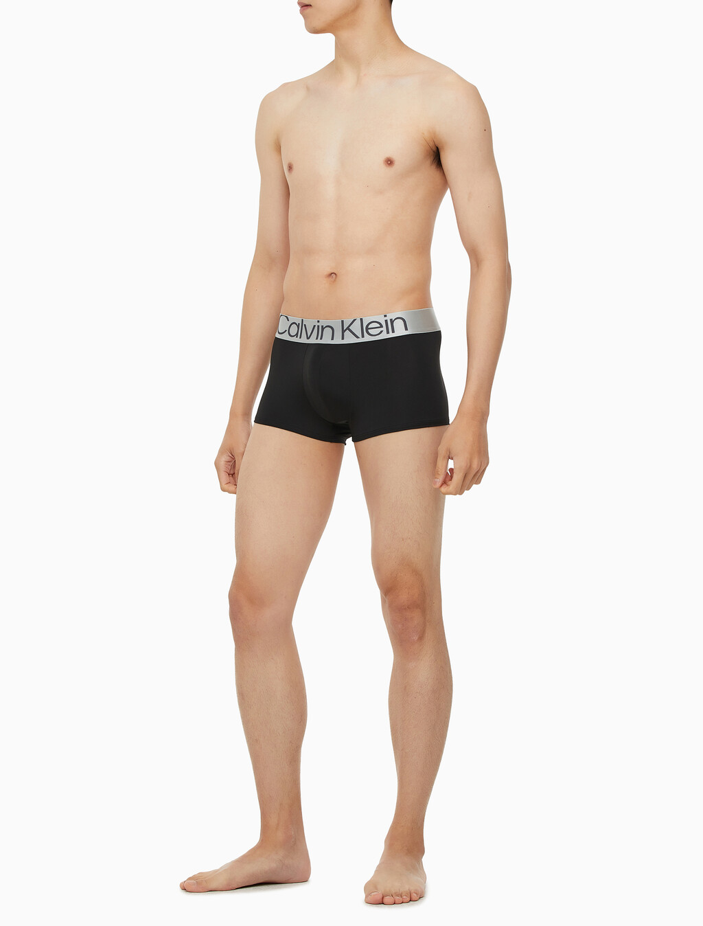 Buy 남성 CK 리컨시더드 스틸 마이크로 로우라이즈 드로즈 3PK in color BLACK
