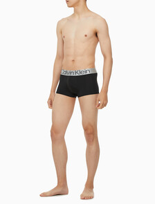 Buy 남성 CK 리컨시더드 스틸 마이크로 로우라이즈 드로즈 3PK in color BLACK