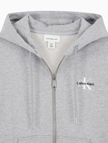 Buy 여성 모노로고 프렌치테리 풀집 후디 in color HEROIC GREY HEATHER