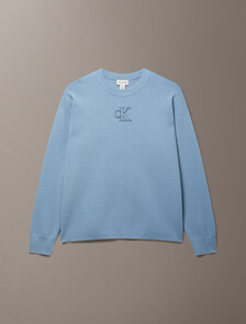 Buy 남성 테크 니트 크루넥 스웨터 in color Ashley Blue