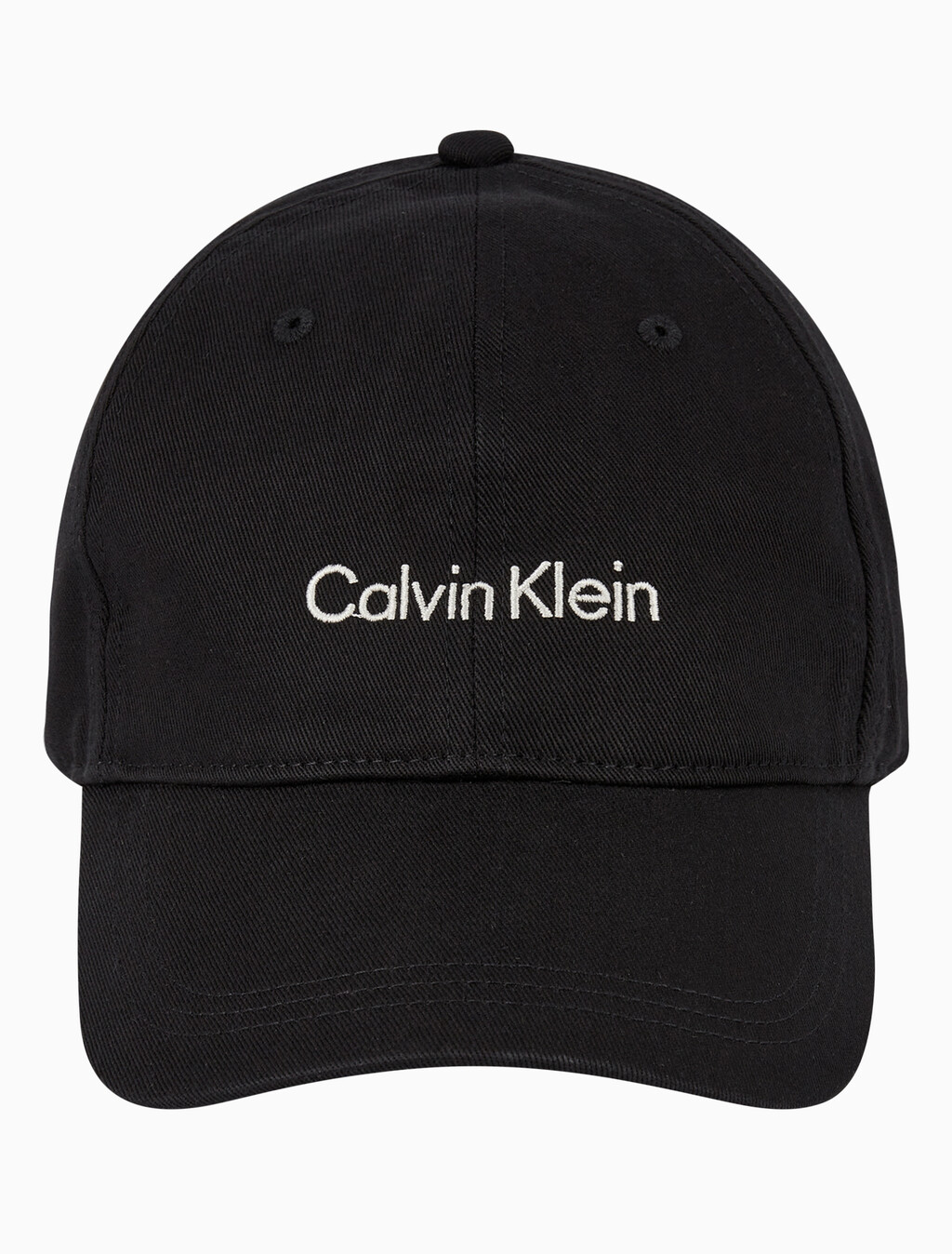 Buy 남녀공용 CKJ 타이틀케이스 로고 볼캡 in color BLACK BEAUTY