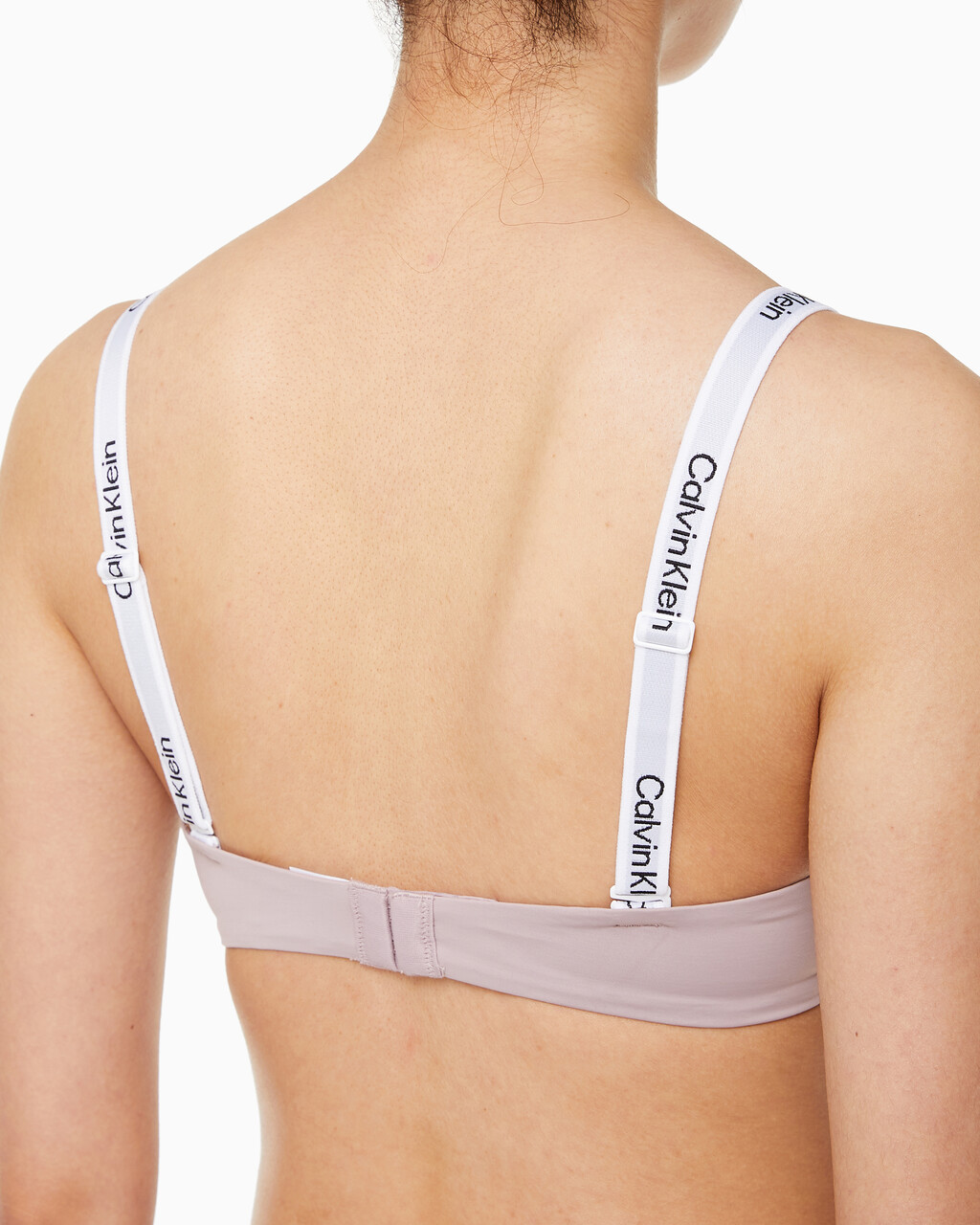 Buy 여성 테일러드 로고 푸쉬업 플런지 브라 in color GRAY ROSE
