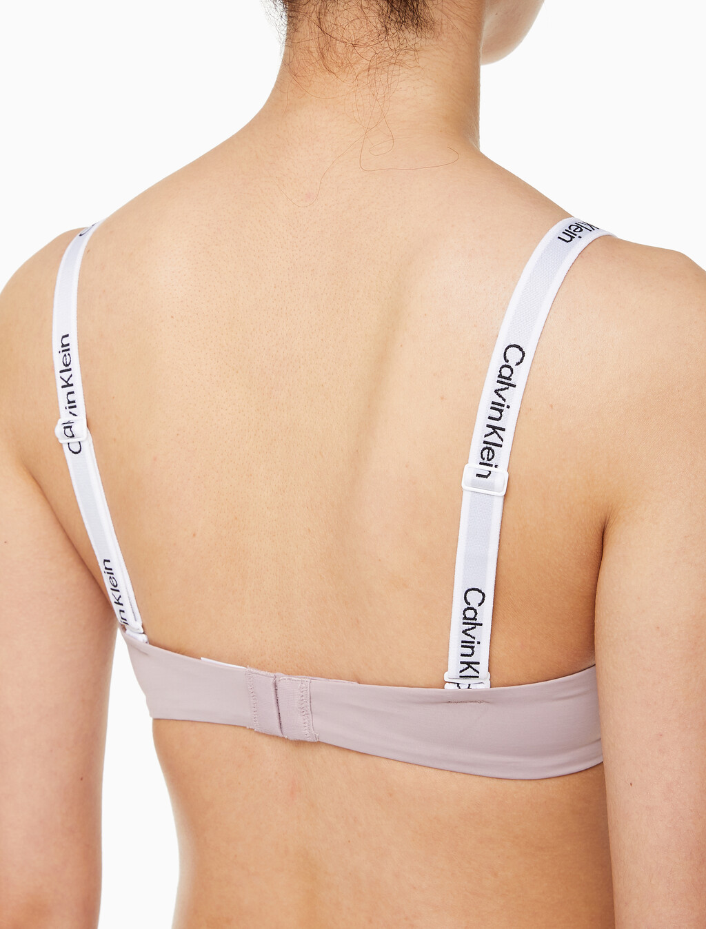 Buy 여성 테일러드 로고 푸쉬업 플런지 브라 in color GRAY ROSE