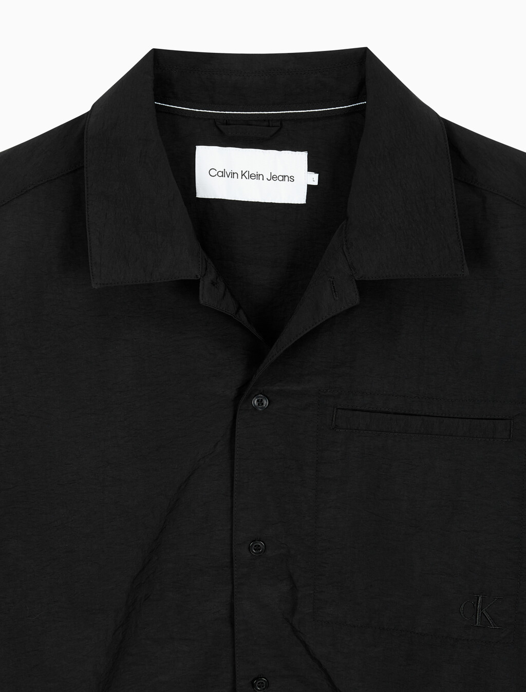 Buy 남성 릴렉스핏 반팔 셔츠 in color CK BLACK