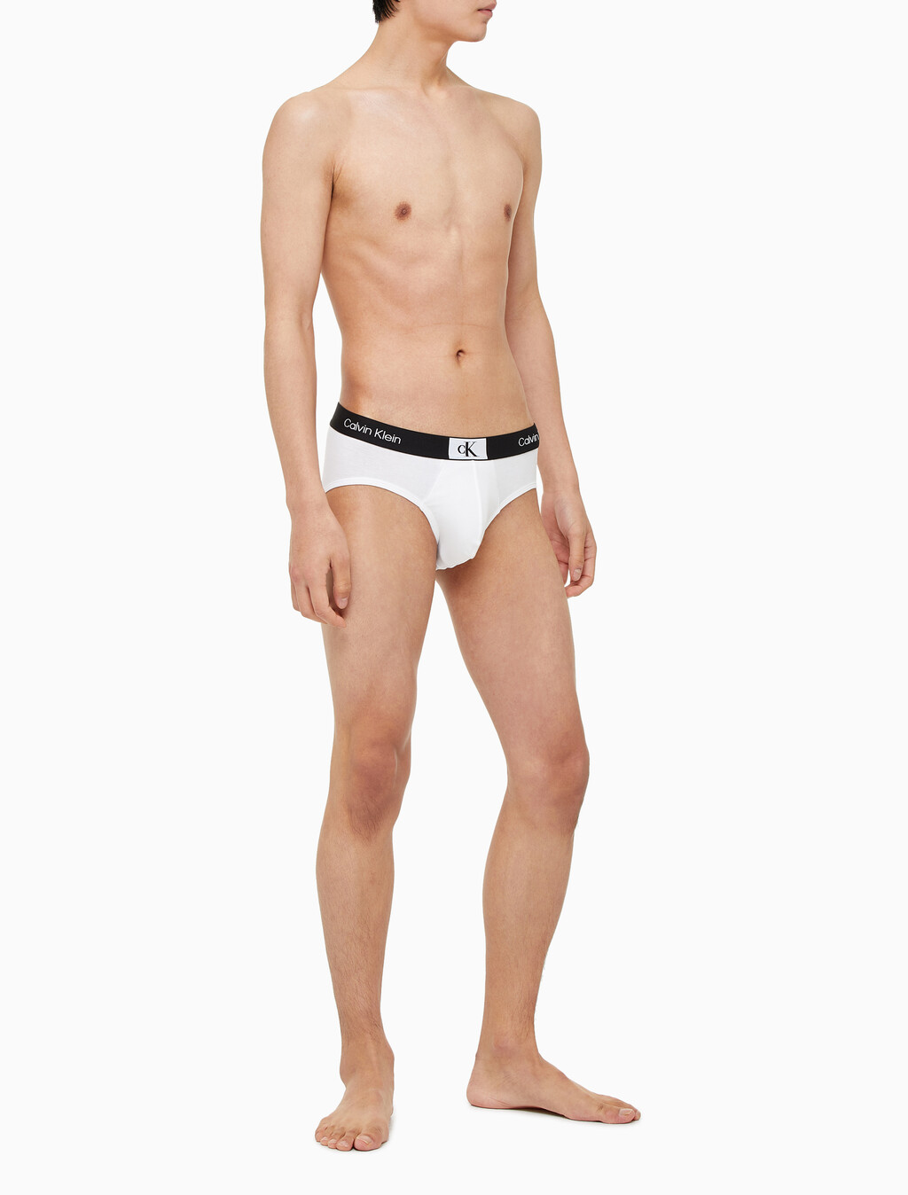 Buy 남성 1996 코튼 힙브리프 in color WHITE