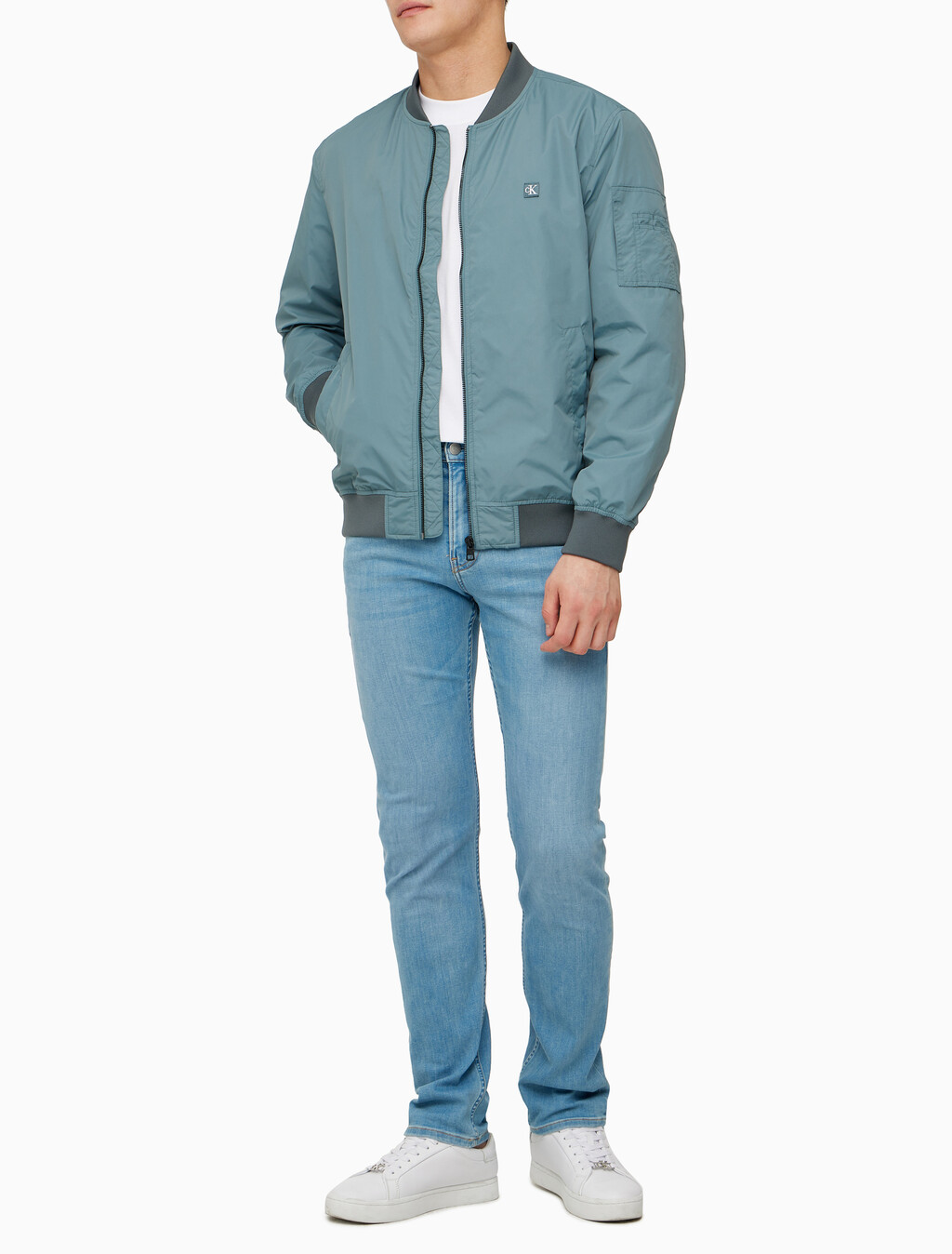 Buy 남성 나일론 봄버 자켓 in color GOBLIN BLUE