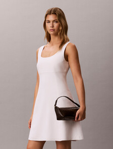 Buy 여성 엠보스드 로고 포일 글로시 콘브 백 in color Brown