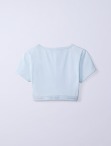 Buy Jung Kook for Calvin Klein 여성 헤리티지 코튼 AF 티셔츠 브라렛 in color ICE FLOW