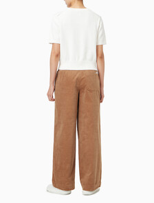 Buy 여성 코듀로이 5포켓 릴렉스드 팬츠 in color Brown