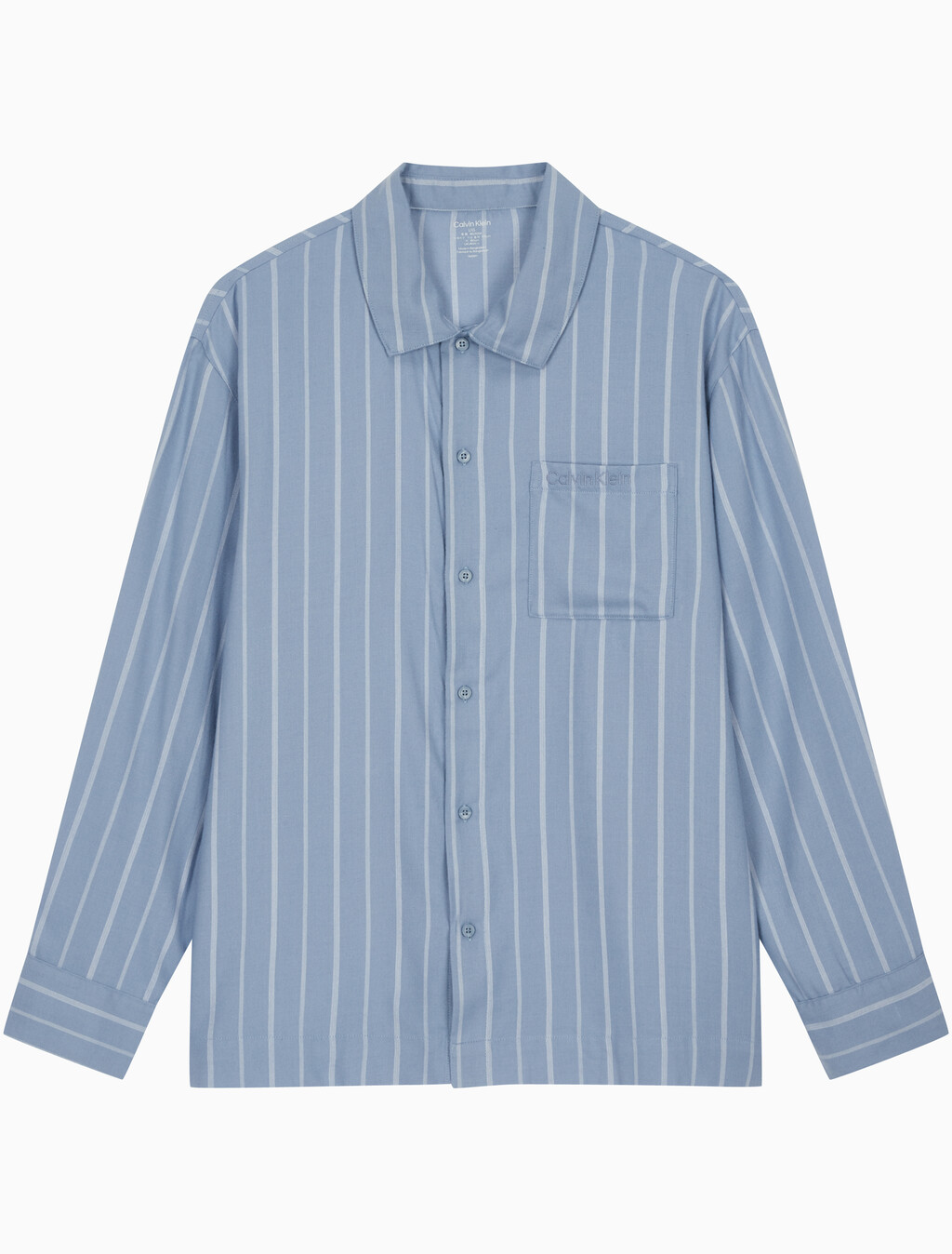 Buy 남성 울트라 소프트 플란넬 롱 슬리브 버튼 다운 in color KATE STRIPE+FADED DENIM