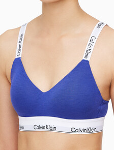 Buy 여성 모던코튼 훅앤아이 브라렛 in color SPECTRUM BLUE/SPICY ORANGE