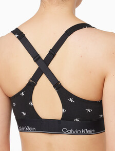 Buy 여성 아이콘 코튼 모달 리프트 브라렛 in color DIAMOND LOGO PRINT_BLACK