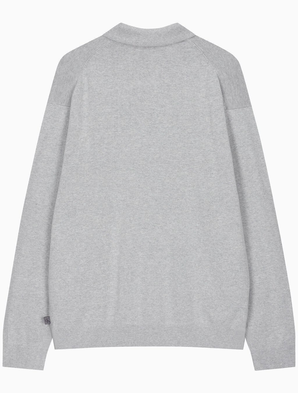 Buy 남성 럭비 니트 폴로 스웨터 in color LIGHT GREY HEATHER