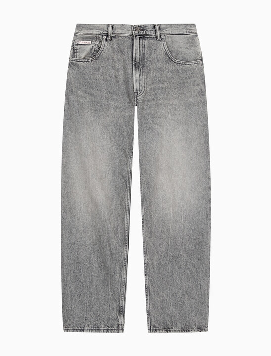 남성 배럴핏 스모크스택 데님