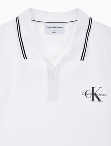 Buy 남성 슬림핏 폴로 반팔 티셔츠 in color BRIGHT WHITE
