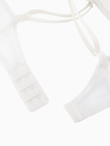 Buy 여성 CK 블랙 그래픽 레이스 AF 푸쉬업 브라 in color VAPOROUS GRAY