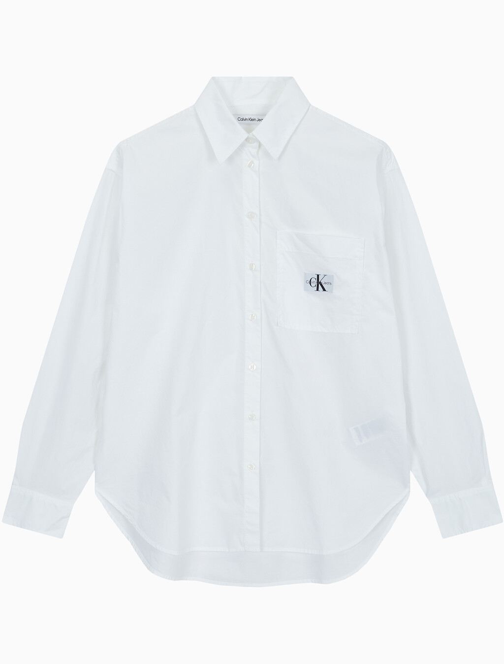 Buy 여성 우븐 라벨 릴렉스 셔츠 in color BRIGHT WHITE