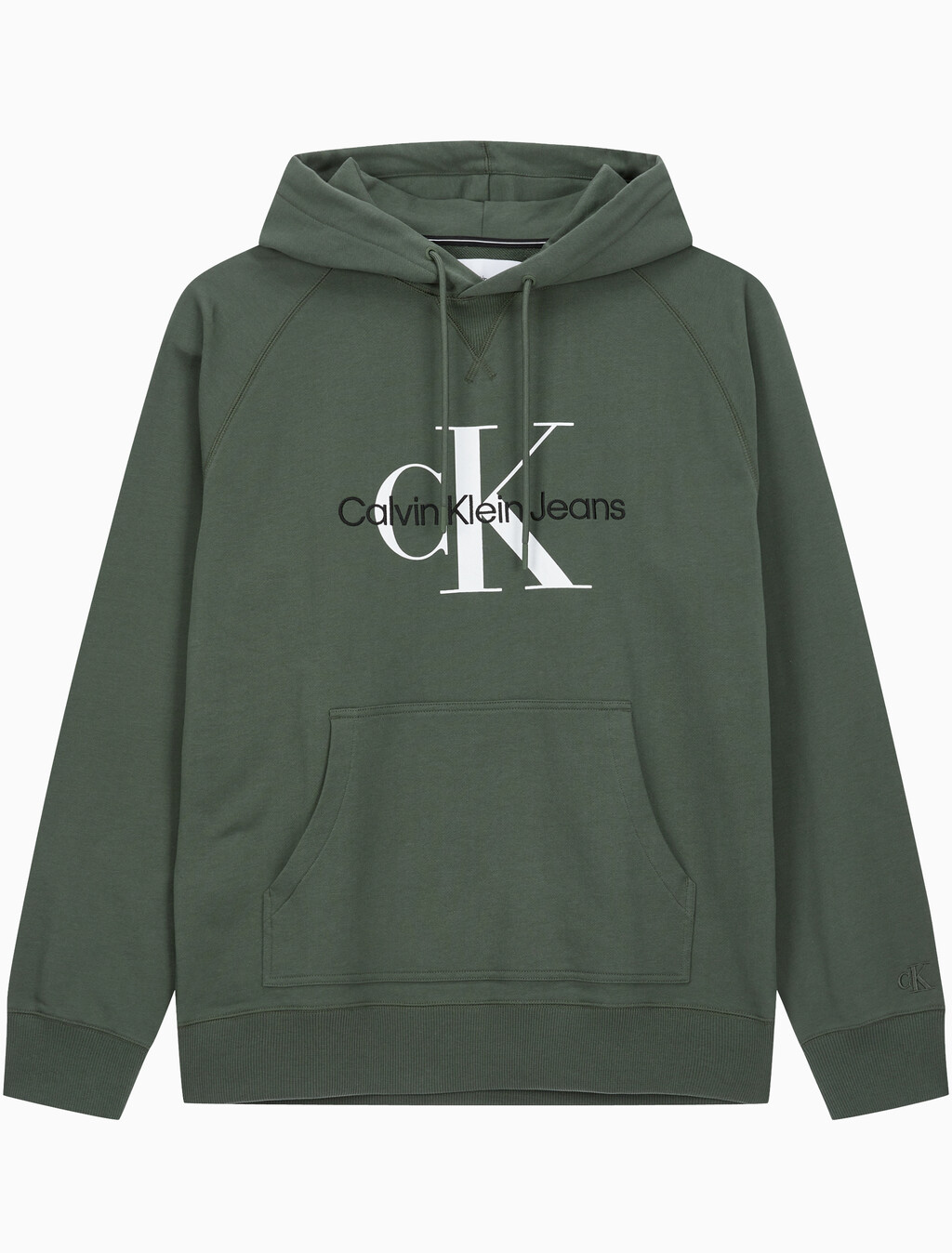 Buy 남성 롱슬리브 릴렉스핏 모노그램로고 후디 in color KHAKI