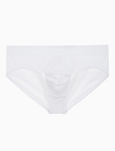 Buy 남성 CK 블랙 코튼 싱글 힙브리프 in color WHITE