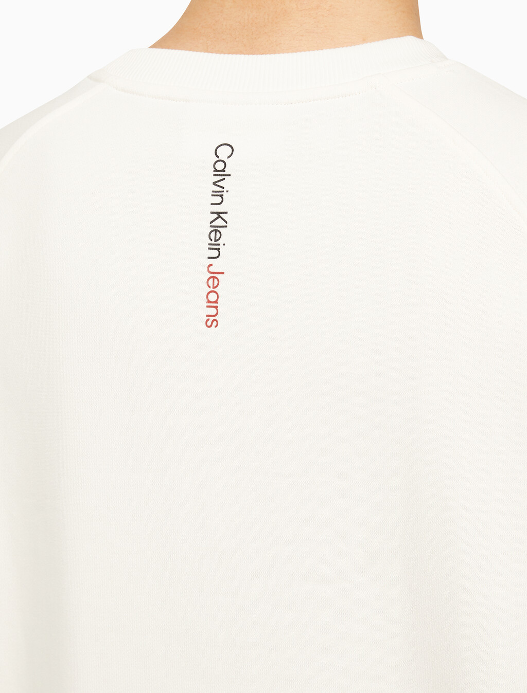 Buy 남성 레귤러핏 오프 플레이스드 모노그램 스웨트 반팔 티셔츠 in color ANCIENT WHITE