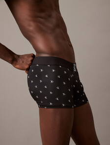 Buy 남성 CK 1996 마이크로 싱글 로우 라이즈 드로즈 in color DIAMOND LOGO PRINT_BLACK