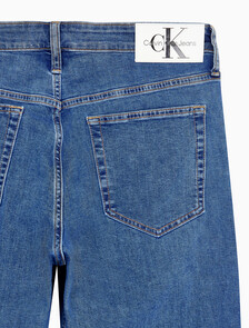 Buy 남성 90's 스트레이트핏 미드블루 에코 쿨 데님 in color MID BLUE BACK EMBRO