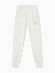 Buy 여성 미네랄 다이 모노로고 조거 팬츠 in color WHITE