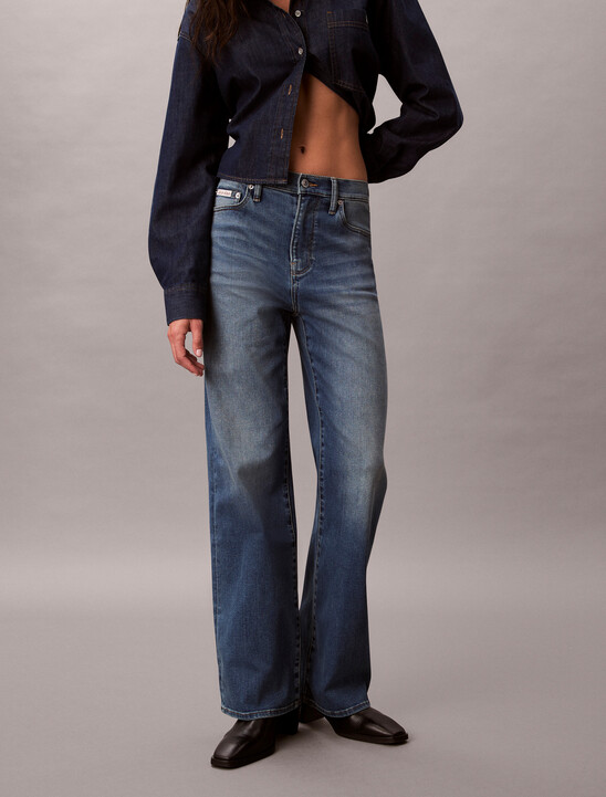 여성 아시아와이드 데님