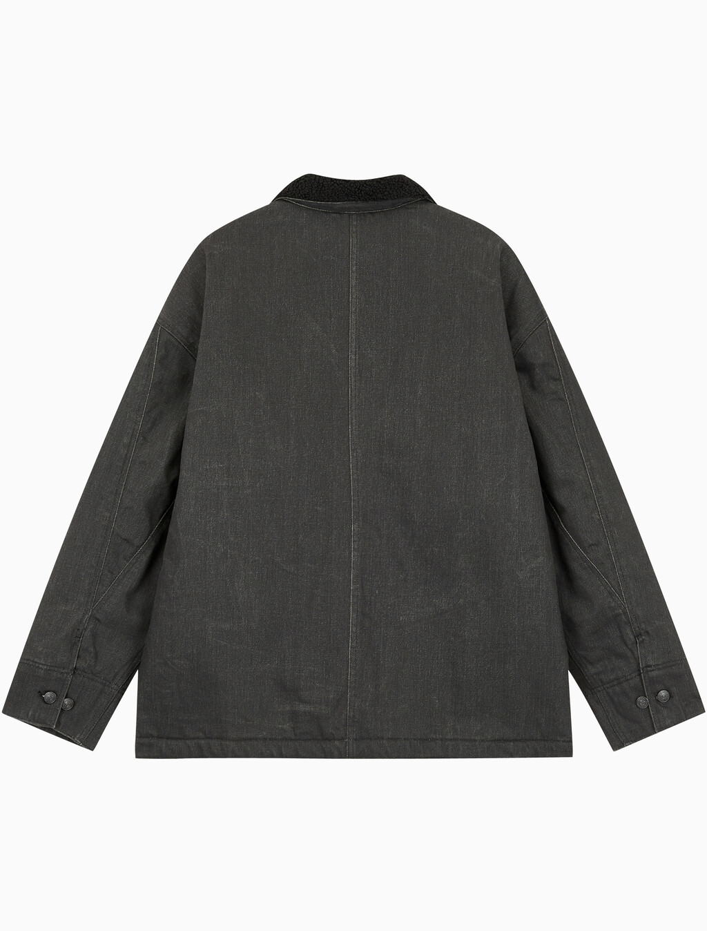 Buy 남성 쉐르파 숏 코트 자켓 in color BLACK