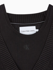 Buy 여성 투인원 패션 가디건 in color CK BLACK