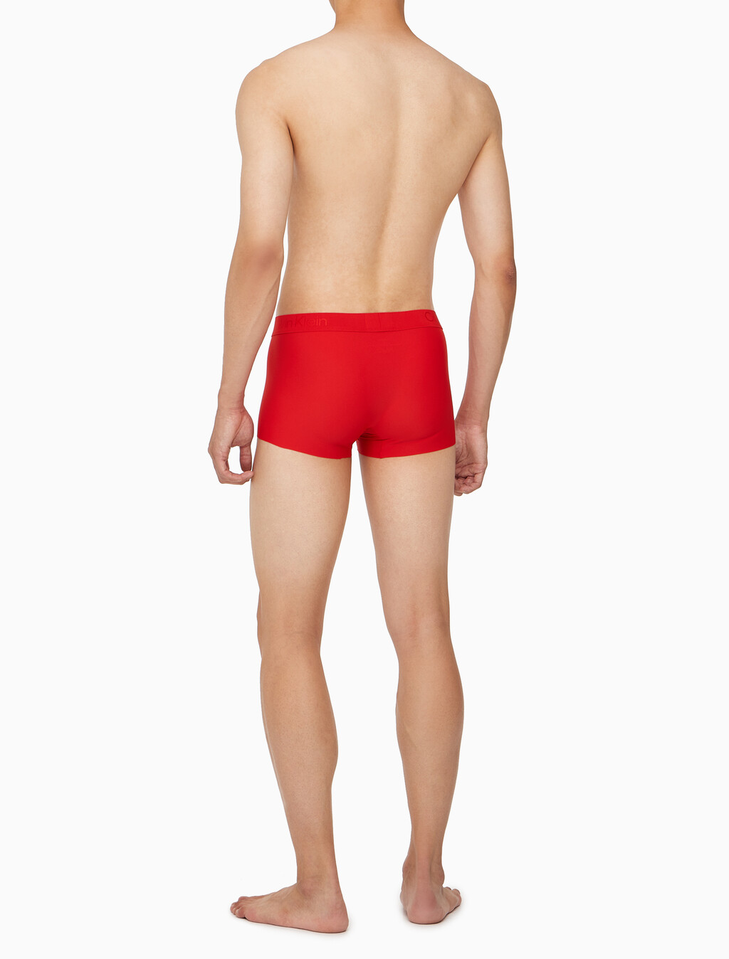 Buy 남성 CK 블랙 마이크로 로우 라이즈 드로즈 in color ROUGE