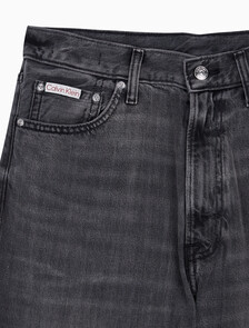 Buy 남성 배기핏 차콜 블랙 텐셀 데님 in color CHARCOAL ASH