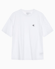 Buy 남성 릴렉스핏 아카이브 로고 크루넥 반팔 티셔츠 in color BRILLIANT WHITE