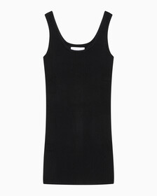 Buy 여성 롱 슬리브 2 in 1 스웨터 원피스 in color CK BLACK