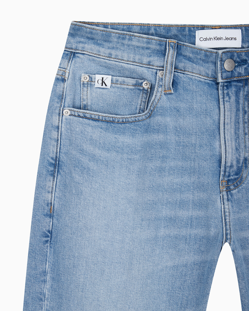 Buy 남성 90'S 스트레이트핏 라이트블루 데님 in color 028A CHALKY BLU