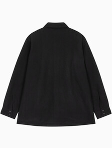Buy 남성 롱슬리브 울 셔츠 자켓 in color BLACK BEAUTY