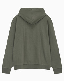 Buy 남성 롱슬리브 아카이브 플리스 후디 in color CHARCOAL