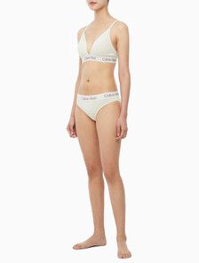 Buy 여성 스텐실 로고 모던코튼 트라이앵글 in color BONE WHITE