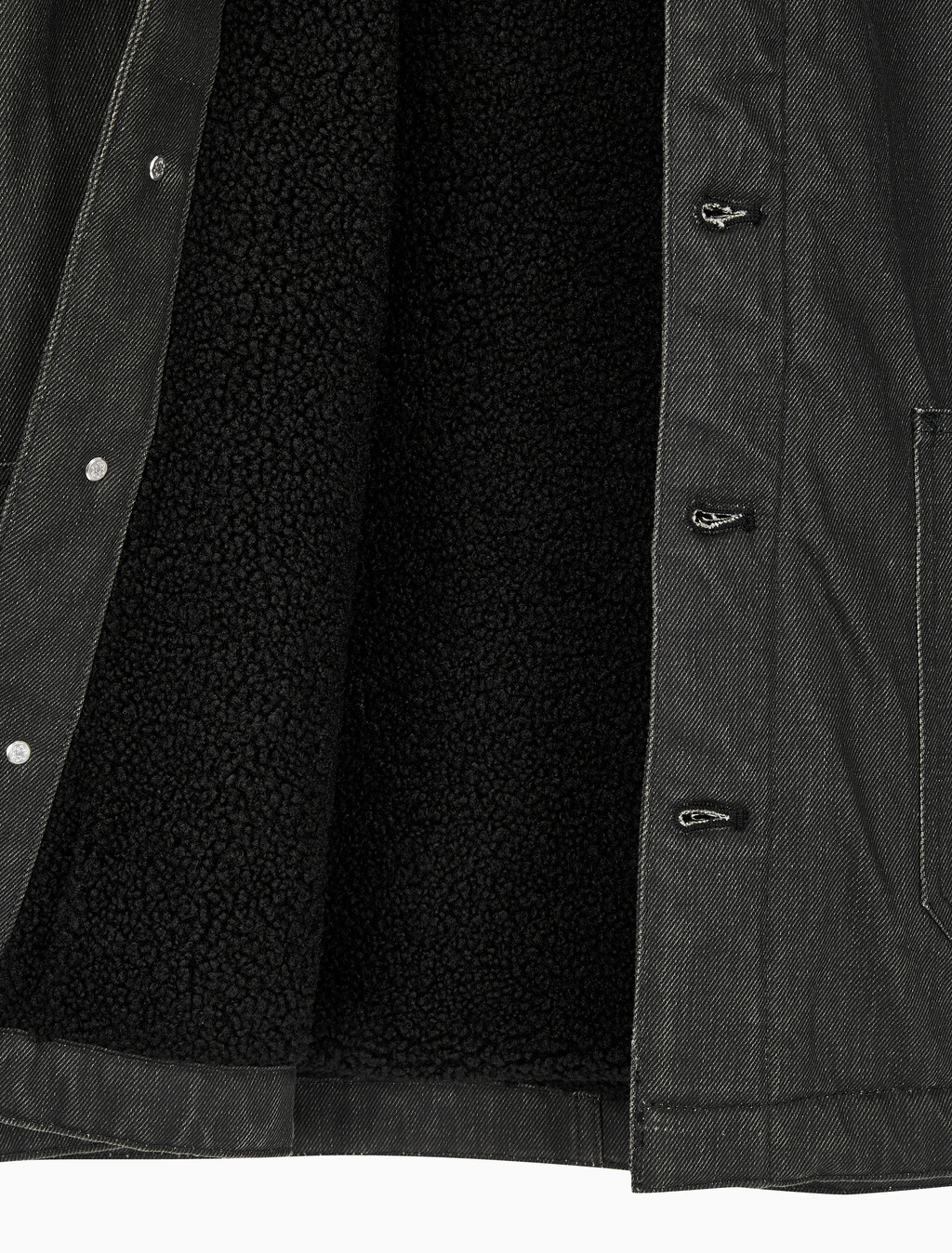 Buy 남성 쉐르파 숏 코트 자켓 in color BLACK