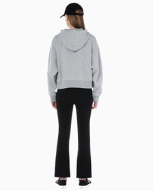 Buy 여성 하이라이즈 부츠핏 기모 블랙 데님 in color WASHED BLACK LOGO LACE